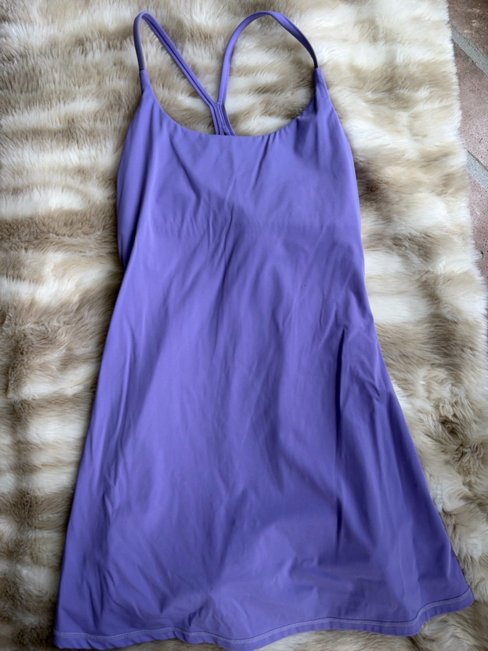 Purple halara mini dress